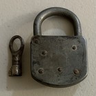 Vintage Or Antique Burg Padlock W  Key - Tested Works