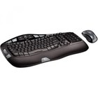 Vintage Logitech Cordless Desktop Wave Wireless Mouse   Keyboard Us English