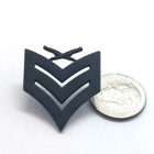 Vintage U s  Army Infantry Sergeant Rank Chevron Lapel Pin E5 Crossed Rifles