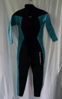 New Hevto Wetsuit Mens   Womens Size Medium Black Aqua Back Zip