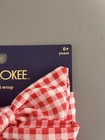 Cherokee Baby Head Wrap Red white Gingham Bow Stretch 0  Years