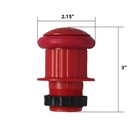 Set Of 12 - Bumper Pool Posts With Rings - Jumbo - Red white