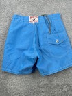 Vintage Birdwell Beach Britches Blue Nylon Board Shorts