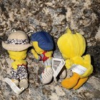 Vintage 1990s Looney Tunes Tweety Bird Stuffed Animal Plush Lot Of 3 Keychain