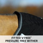 Schneiders Adjusta-fit Tekno Fleece V-free Bellyband Stable Blanket Sz 74  Black