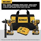 Dewalt Dck2100p2 20v Max Bl 1 2  Hammer Drill Driver   1 4  Impact Driver New