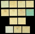 British Colonies - Dominica 1907-1920  Roseau View - Part Set  Sc  35-53 Mint Mh