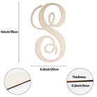 Cursive Wooden Letters S For Wall Decor Large Wood Monogram Letters 14 Inch