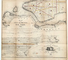 1861  New York  City Map Original Manhattan - Upper   Lower  20x16  Valentine
