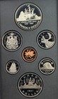 1987 Davis Straight Canadian Mint Proof 7-coin Double Dollar Prestige Set Toned