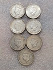 7 Coin Lot - 1943-c Newfoundland Silver Dimes - Sharp Ef au - Scarce Mintage
