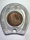 Massachusetts  Boston Merchants Bank 1957-d Encased Cent Horseshoe Luck Token 