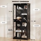 6-tier Display Cabinet With Adjustable Shelves  71  Led Showcase For Collectible