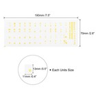 Korean Keyboard Stickers Transparent Background W Yellow Lettering 2pcs