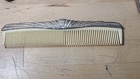 Vtg Art Deco Silver Tone Hand Mirror brush comb Set Scalloped Design      t15 