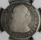 1776 Ngc Ag 3 Mexico 2 Reales Charles Iii Colonial Revolution Coin  24070402c 