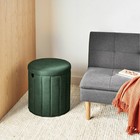 Folding Round Storage Ottoman Green - Room Essentials
