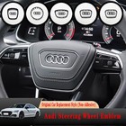 For Audi A4 A6 C6 B8 Q5 Trim Cover Glossy Matte Steering Wheel Frame Replacement