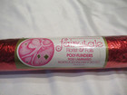 Florist Poly Embossed Foil Wrap 20  X 30 Feet Fairytale Floral Red Roll Wrapping