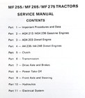 Massey Ferguson 255 Tractor Service Repair Shop Manual Technical Workshop Mf 255