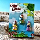 Fairy Garden Gnomes Miniatures Decoration For Plants Yard Flowers 3 Packs New