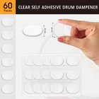 60 Pieces Drum Dampeners Gel Pads Silicone Soft Moon Gels For Drums Cym