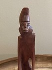 Hand Carved Wooden African Tribal Art Statue Figure Man Playing Drum 11    Pair