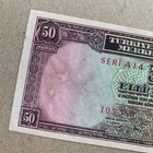 Ww2 Era Turkey 50 Kurus Banknote Ismet Inonu Currency Turkish Paper Money P 133