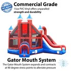 Commercial Inflatable Bounce House Dry Slide Combo Red Blue Castle With Blower