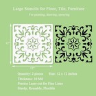 2pcs 12  X 12  Large Mandala Stencil Painting Template For Floor  Tile  Wall    
