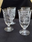 4 Fostoria Navarre Clear Iced Tea Glasses