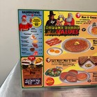 1996 Vintage Waffle House Restaurant Christmas Laminated Menu Double Sided