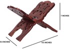 Handmade Wooden Book Reading Holder Stand Rihal Rehal Al-quran Bible Gita