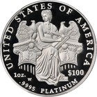 2006-w Platinum American Eagle  100 Pcgs Pr70 Dcam Blue Label