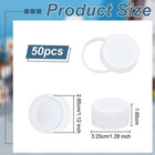 50pcs Plastic  Caps White Screw-on Cap 28 5mm Inner Diameter  Jug Storage Lids P