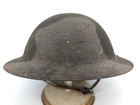 Antique Wwi U s  Army Military  doughboy  Helmet W  Leather Liner - Size 7 1 4