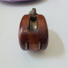 Vintage Merriman Brothers Wooden Yacht Pulley Block Single Sheave Brass Anchor