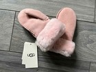 Ugg Australia Infant Girls Pink Shearling And Suede Mittens  Nwt  95