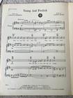 1954 Young And Foolish Sheet Music By Hague  Horwitt From Plain And Fancy