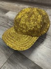 Vintage Soft Brim Gold Sequin And Beaded Hat