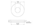 Rubber Grommet Fits 1 1 4  Inch Opening In 1 16  Thick Panel Has 7 8  Inner Hole