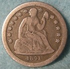 1841-o Seated Liberty Silver Dime Better Grade Details Old Us Coin  536