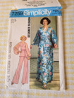 Vintage 70s Simplicity Sewing Pattern 7259 Designer Fashion  Sz 14 B 36 Complete
