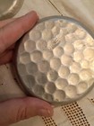 Vintage Everlast Hand Forged Aluminum Floral Flower Round Coaster Set  2pc 3in