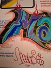 New York Graffiti Train Sign 2016 - Bronx Artist Make  - Original 21 X 22 Inches