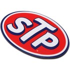 Stp Logo Embossed Metal Magnet  3  X 2  
