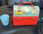 Vintage Decor 1962 Fisher Price Toy Farm Barn Lunch Box - See Pictures 