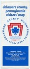 Delaware County Pa Pennsylvania Visitor Map Brochure - 1976 Bicentennial