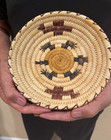 Fine Papago Native American Indian Woven Turtle Basket By Loretta Roman With Tag