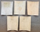 Ascension 10-14   1922 Kgv St  Helena Overprint Stamps   Mh